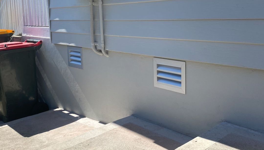 Sub floor ventilation system installed by Lakeside Air & Electrical