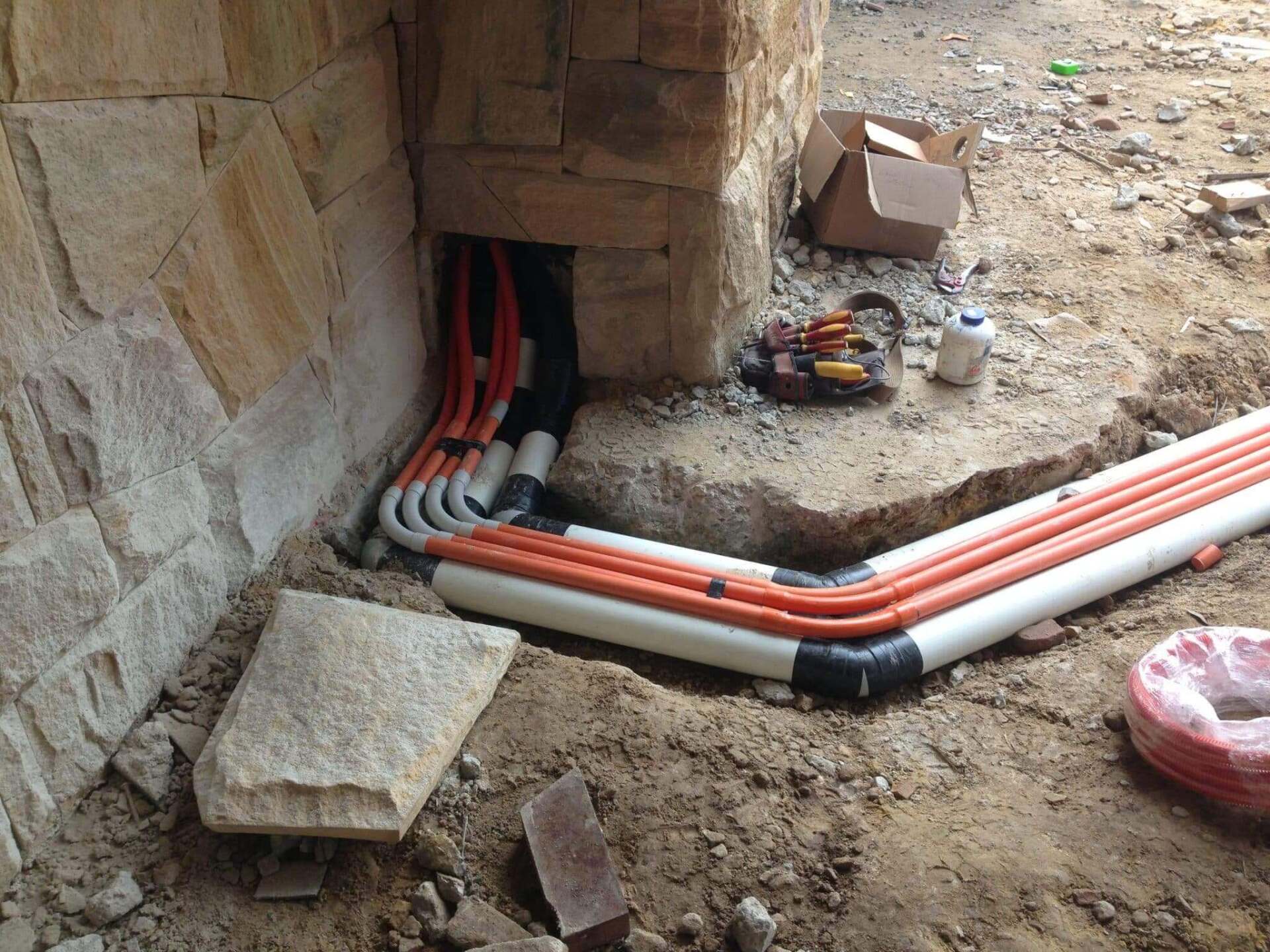 Remote Condenser Piping project by Lakeside Air & Electrical